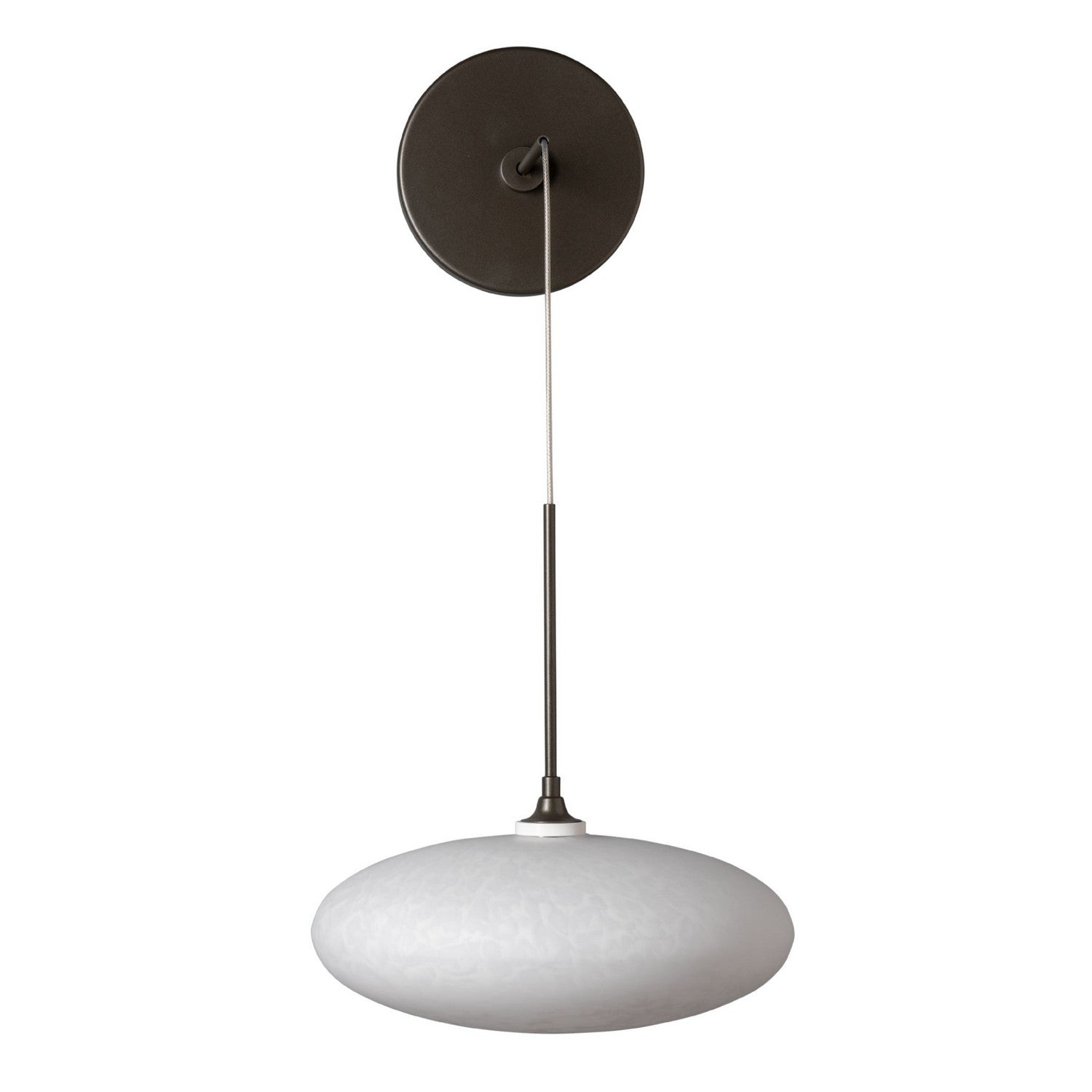 Hubbardton Forge - 201399-SKT-07-GS0818 - Clouds Low Voltage Sconce - Clouds - Dark Smoke
