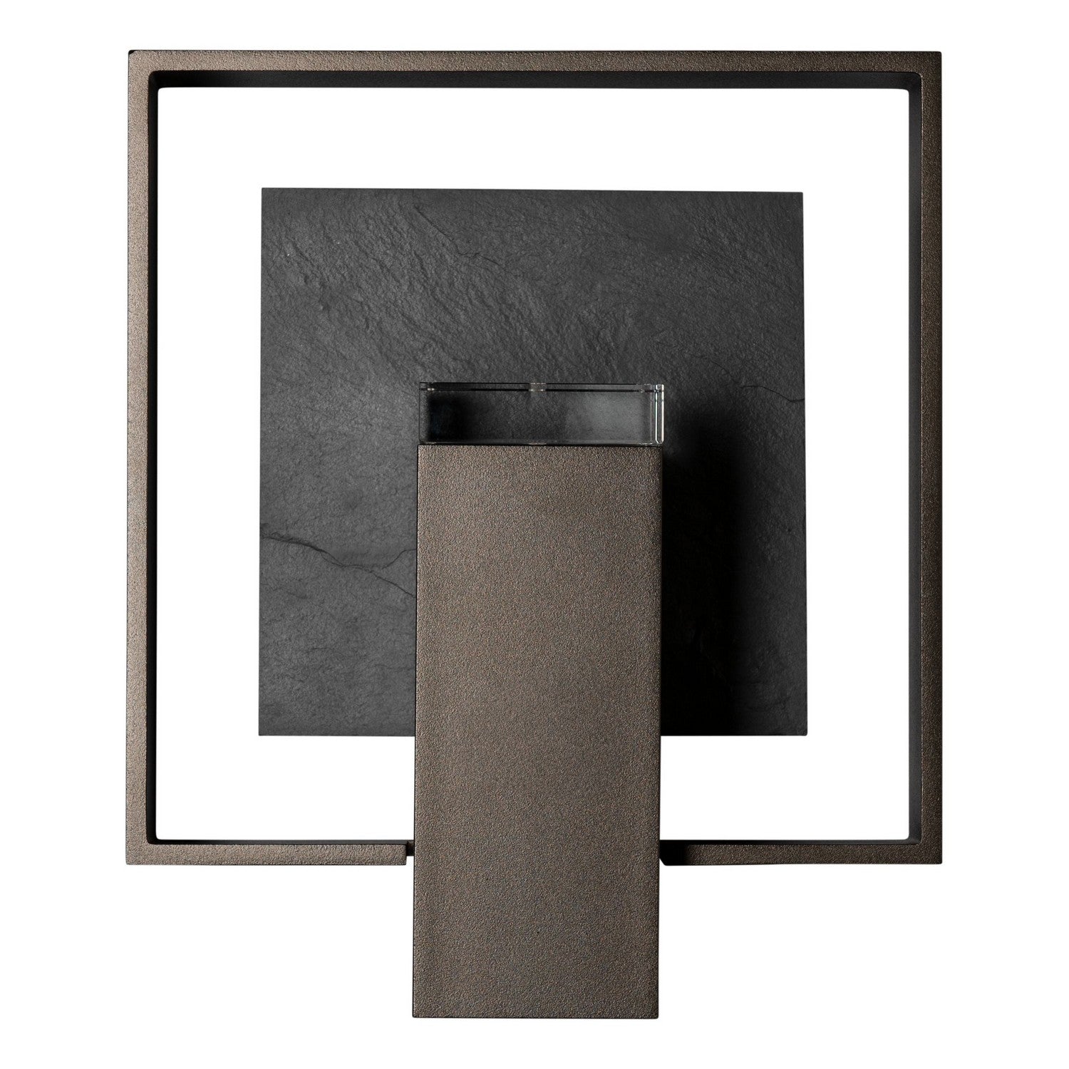 Hubbardton Forge - 302662-SKT-14-SL-ZM0850 - Shadow Box Medium w/Slate Dark Sky Friendly Outdoor Sconce - Shadow Box - Coastal Oil Rubbed Bronze