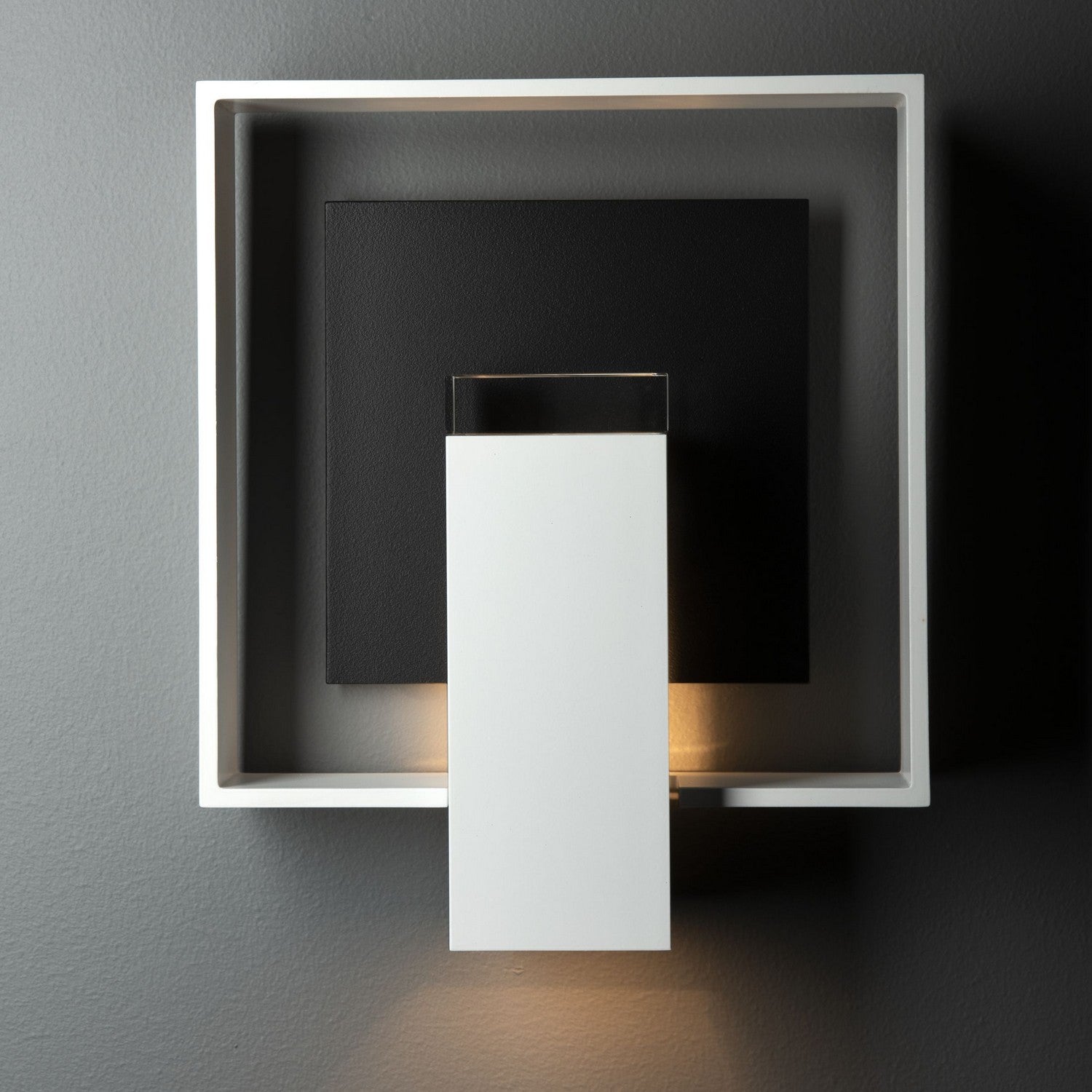 Hubbardton Forge - 302663-SKT-02-80-ZM0850 - Shadow Box Medium Dark Sky Friendly Outdoor Sconce - Shadow Box - Coastal White