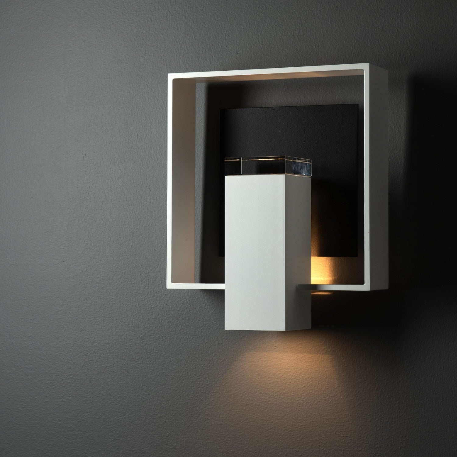 Hubbardton Forge - 302663-SKT-02-80-ZM0850 - Shadow Box Medium Dark Sky Friendly Outdoor Sconce - Shadow Box - Coastal White