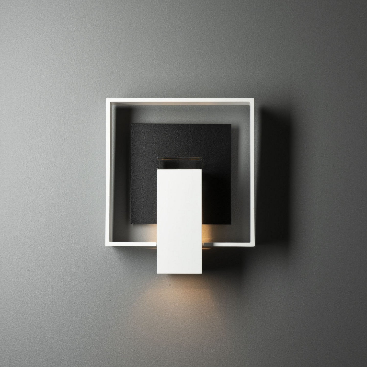 Hubbardton Forge - 302663-SKT-02-80-ZM0850 - Shadow Box Medium Dark Sky Friendly Outdoor Sconce - Shadow Box - Coastal White