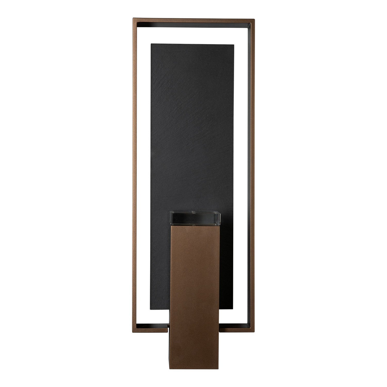 Hubbardton Forge - 302664-SKT-75-SL-ZM0850 - Shadow Box Large w/Slate Dark Sky Friendly Outdoor Sconce - Shadow Box - Coastal Bronze