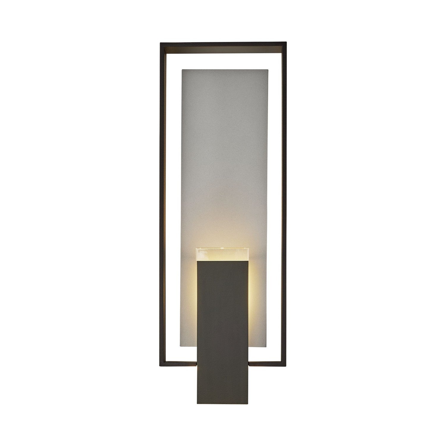 Hubbardton Forge - 302665-SKT-80-78-ZM0850 - Shadow Box Large Dark Sky Friendly Outdoor Sconce - Shadow Box - Coastal Black