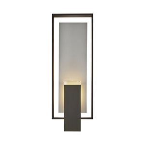 Hubbardton Forge - 302665-SKT-80-78-ZM0850 - One Light Outdoor Wall Sconce - Shadow Box - Coastal Black