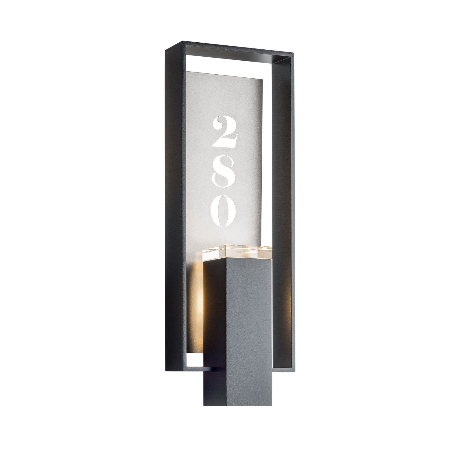 Hubbardton Forge - 302665-SKT-80-78-ZM0850 - Shadow Box Large Dark Sky Friendly Outdoor Sconce - Shadow Box - Coastal Black
