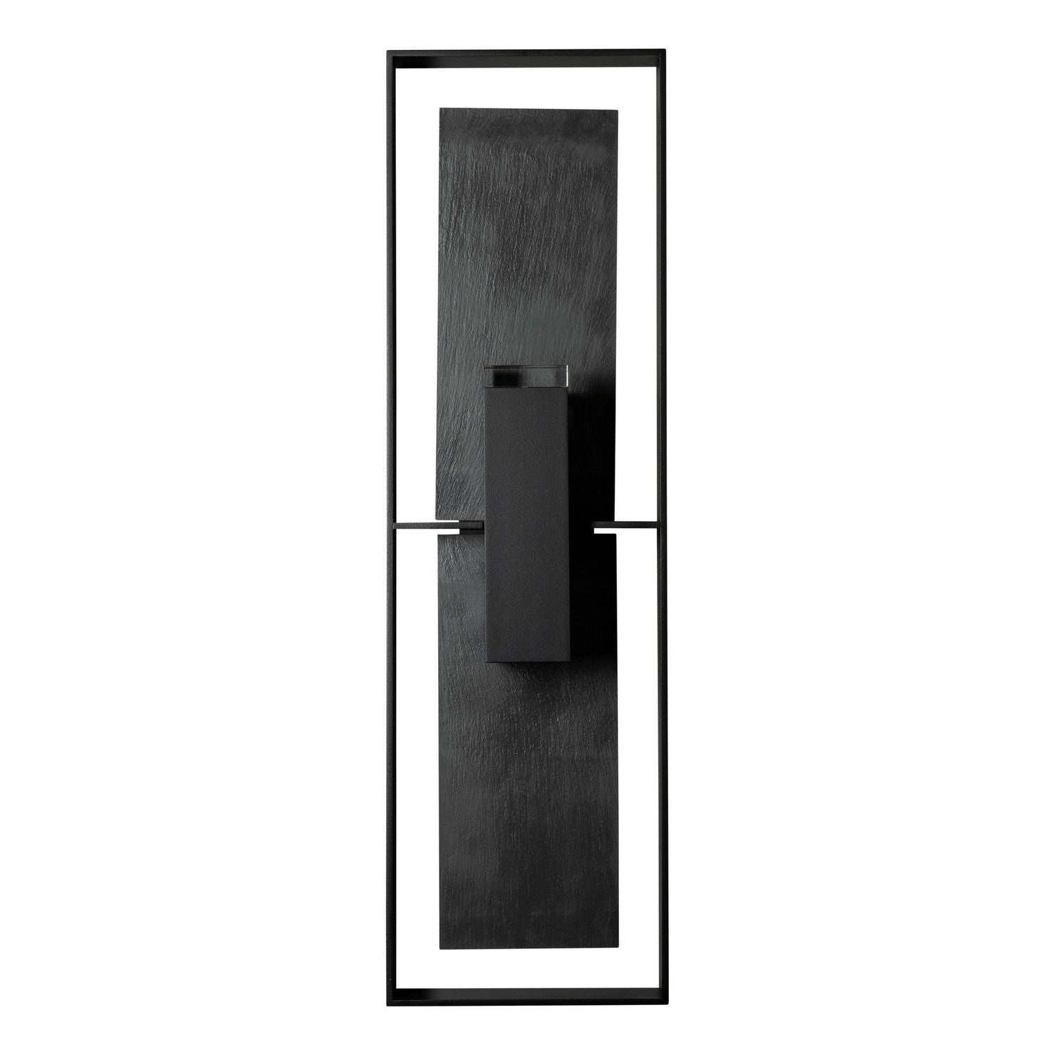 Hubbardton Forge - 302666-SKT-80-SL-ZM0850 - Shadow Box Tall w/Slate Dark Sky Friendly Outdoor Sconce - Shadow Box - Coastal Black