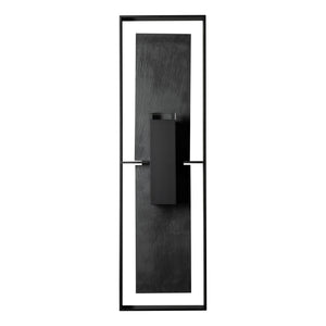 Hubbardton Forge - 302666-SKT-80-SL-ZM0850 - Two Light Outdoor Wall Sconce - Shadow Box - Coastal Black