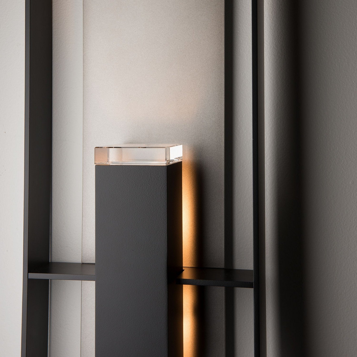 Hubbardton Forge - 302667-SKT-80-78-ZM0850 - Shadow Box Tall Dark Sky Friendly Outdoor Sconce - Shadow Box - Coastal Black
