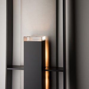 Hubbardton Forge - 302667-SKT-80-78-ZM0850 - Two Light Outdoor Wall Sconce - Shadow Box - Coastal Black
