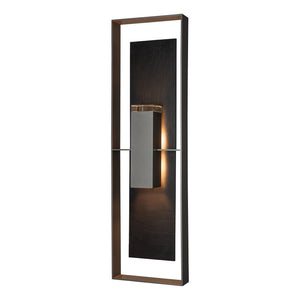 Hubbardton Forge - 302669-SKT-78-SL-ZM0851 - Two Light Outdoor Wall Sconce - Shadow Box - Coastal Burnished Steel