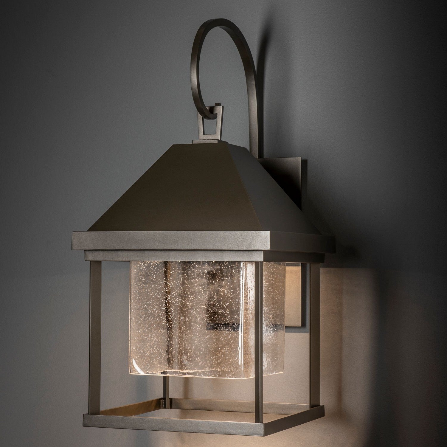 Hubbardton Forge - 305203-SKT-77-II0833 - Dorset Large Dark Sky Friendly Outdoor Sconce - Dorset - Coastal Dark Smoke