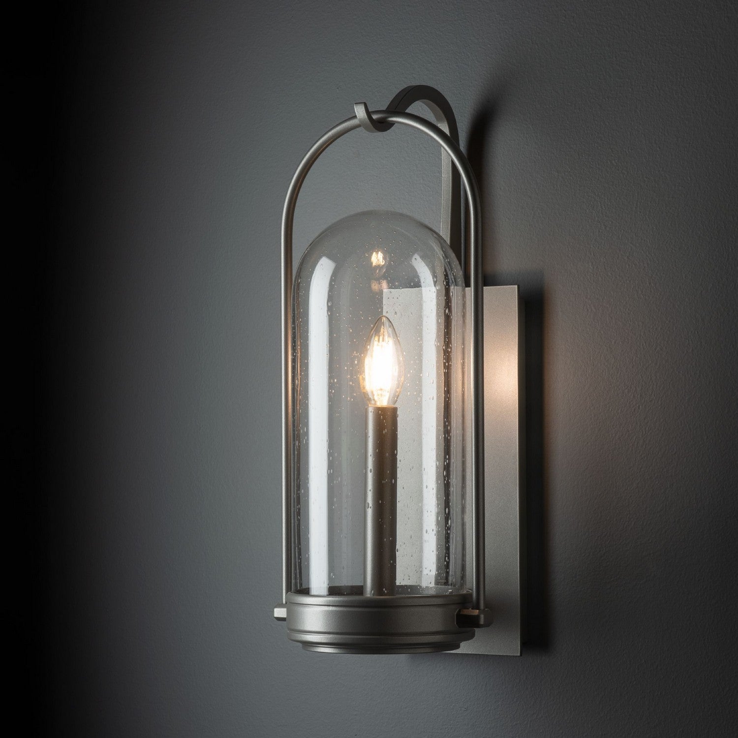 Hubbardton Forge - 305211-SKT-78-II0824 - Davis Small Outdoor Sconce - Davis - Coastal Burnished Steel