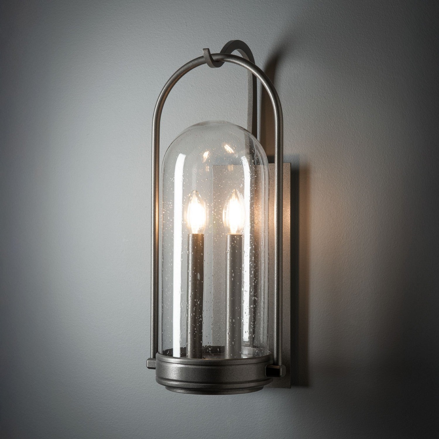Hubbardton Forge - 305212-SKT-20-II0825 - Davis Medium Outdoor Sconce - Davis - Coastal Natural Iron