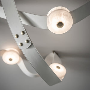 Hubbardton Forge - 401316-LED-STND-86-LW-AR - Snaps Large LED Pendant - Snaps - Modern Brass