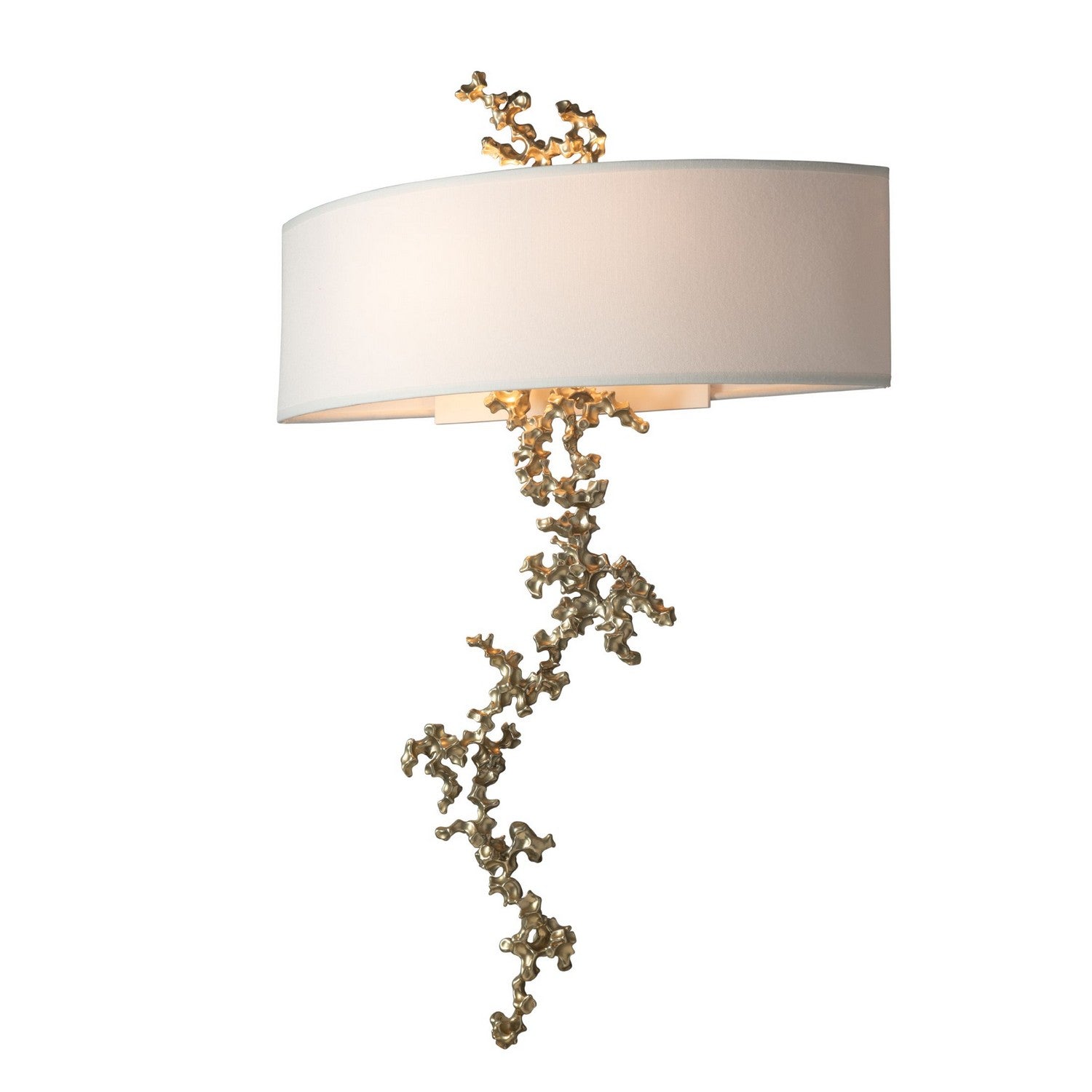Hubbardton Forge - 402036-SKT-86-SF1692 - Coral Sconce - Coral - Modern Brass