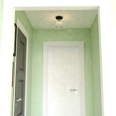 Vaxcel - C0322 - One Light Flush Mount - Dalton - Matte Black
