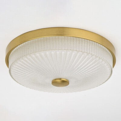 Vaxcel - C0325 - LED Flush Mount - Preston - Natural Brass