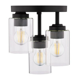 Vaxcel - C0326 - Three Light Flush Mount - Park Ridge - Matte Black
