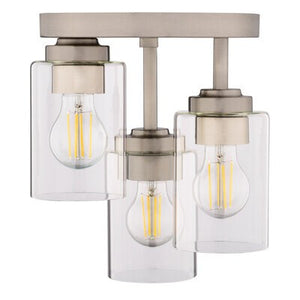 Vaxcel - C0327 - Three Light Flush Mount - Park Ridge - Satin Nickel