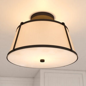 Vaxcel - C0329 - Two Light Semi-Flush Mount - Marion - Matte Black