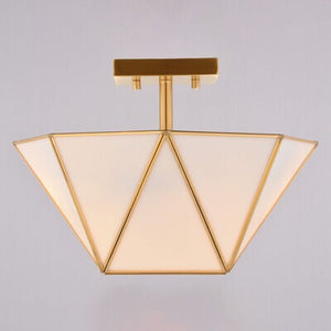 Vaxcel - C0331 - Two Light Semi-Flush Mount - Burnett - Muted Brass