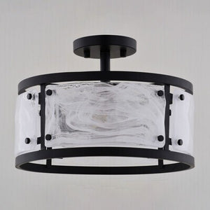Vaxcel - C0333 - Three Light Semi-Flush Mount - Wilder - Matte Black