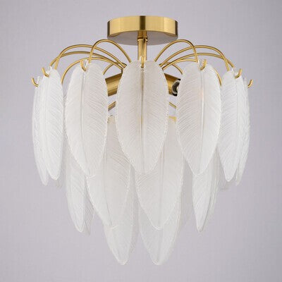 Vaxcel - C0334 - Four Light Semi-Flush Mount - Burbank - Muted Gold