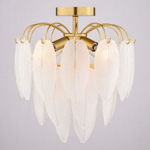 Vaxcel - C0334 - Four Light Semi-Flush Mount - Burbank - Muted Gold