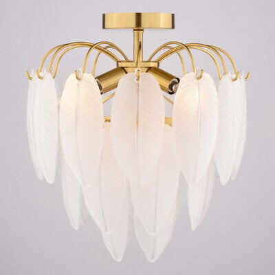 Vaxcel - C0334 - Four Light Semi-Flush Mount - Burbank - Muted Gold