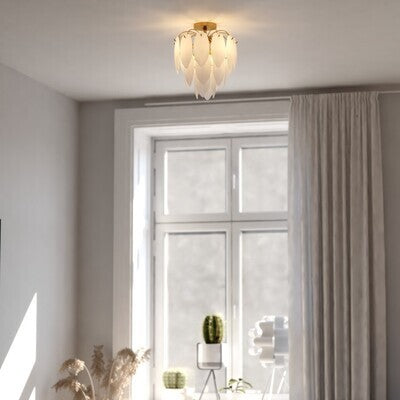 Vaxcel - C0334 - Four Light Semi-Flush Mount - Burbank - Muted Gold