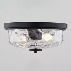 Vaxcel - C0335 - Two Light Flush Mount - Northlake - Matte Black