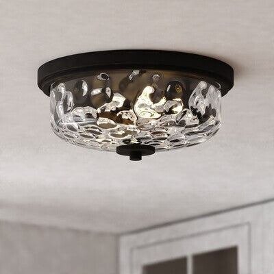 Vaxcel - C0335 - Two Light Flush Mount - Northlake - Matte Black