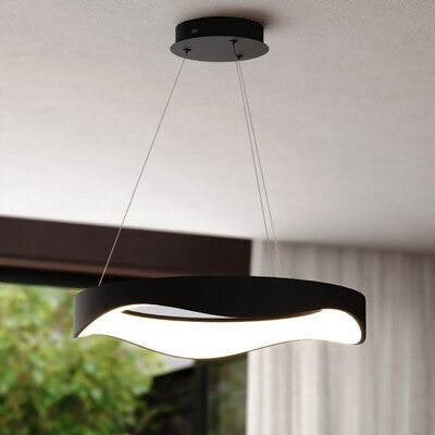 Vaxcel - H0310 - LED Chandelier - Bowen - Textured Black