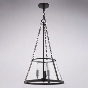 Vaxcel - P0437 - Three Light Pendant - Rochester - Matte Black
