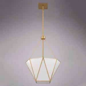 Vaxcel - P0439 - Three Light Pendant - Burnett - Muted Brass