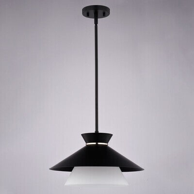 Vaxcel - P0440 - One Light Pendant - Loomis - Matte Black