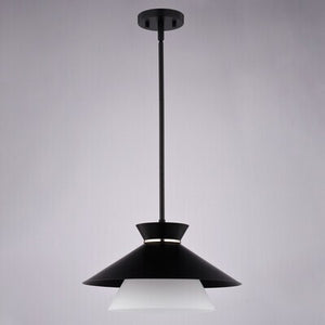 Vaxcel - P0440 - One Light Pendant - Loomis - Matte Black