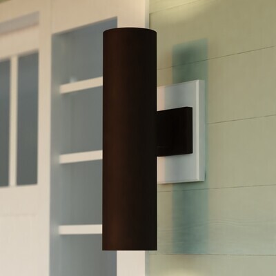 Vaxcel - T0790 - Two Light Outdoor Wall Mount - Chiasso - Deep Bronze