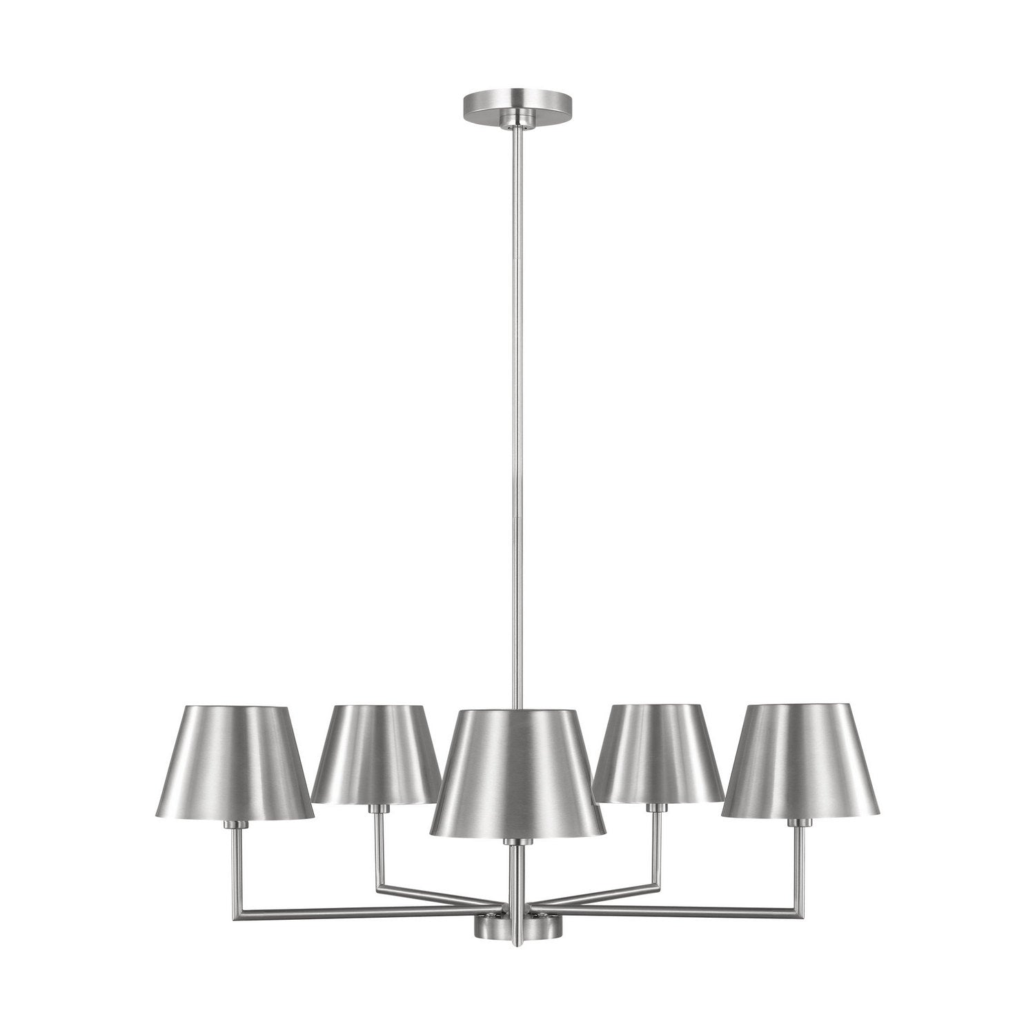 Visual Comfort Studio - DJC1265BS - Five Light Chandelier - Ender - Brushed Nickel