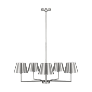 Visual Comfort Studio - DJC1265BS - Five Light Chandelier - Ender - Brushed Nickel
