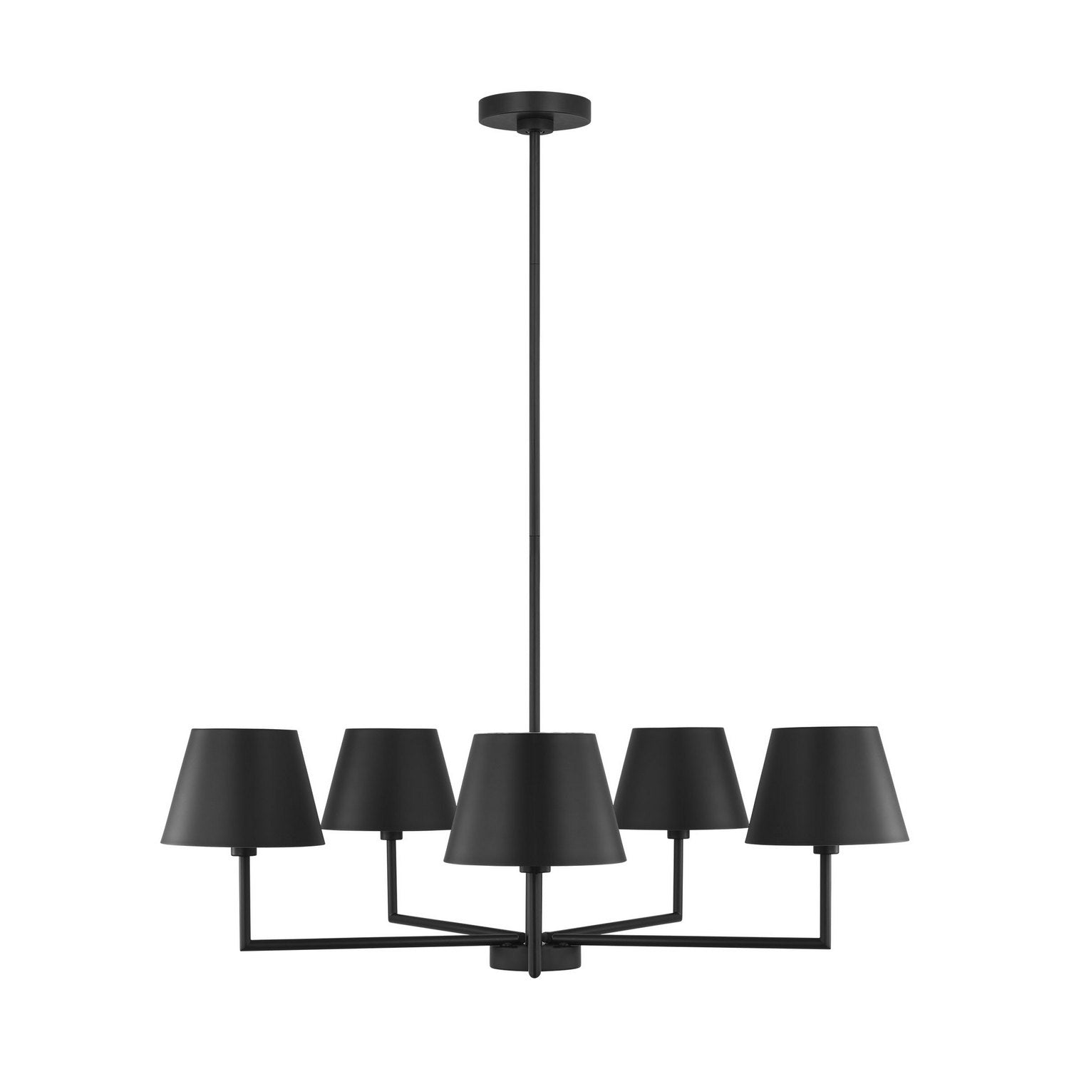 Visual Comfort Studio - DJC1265MBK - Five Light Chandelier - Ender - Midnight Black