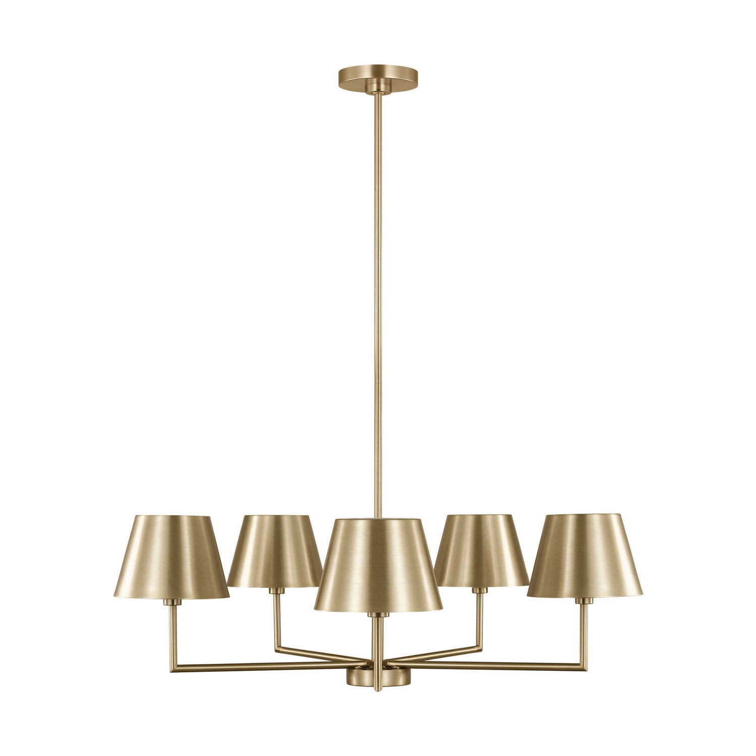 Visual Comfort Studio - DJC1265SB - Five Light Chandelier - Ender - Satin Brass