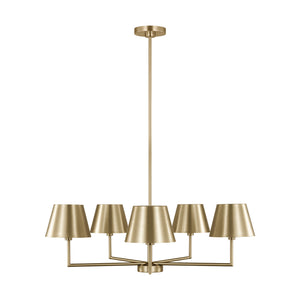 Visual Comfort Studio - DJC1265SB - Five Light Chandelier - Ender - Satin Brass