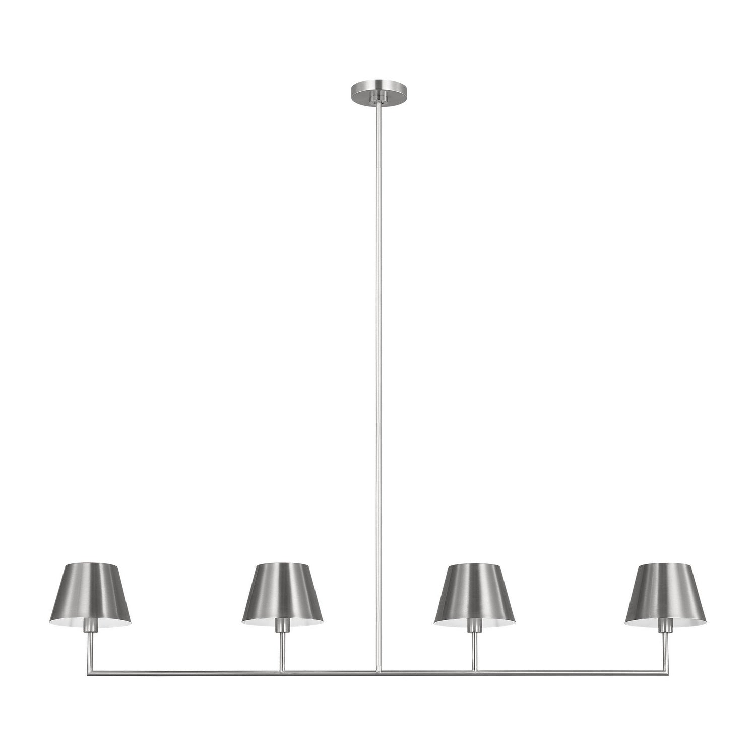 Visual Comfort Studio - DJC1274BS - Four Light Linear Chandelier - Ender - Brushed Nickel