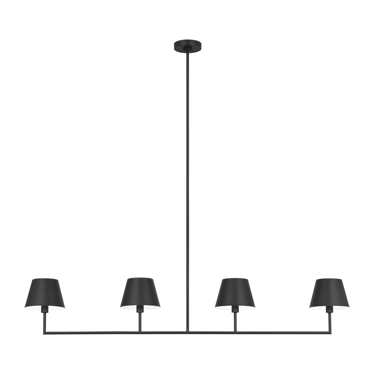Visual Comfort Studio - DJC1274MBK - Four Light Linear Chandelier - Ender - Midnight Black