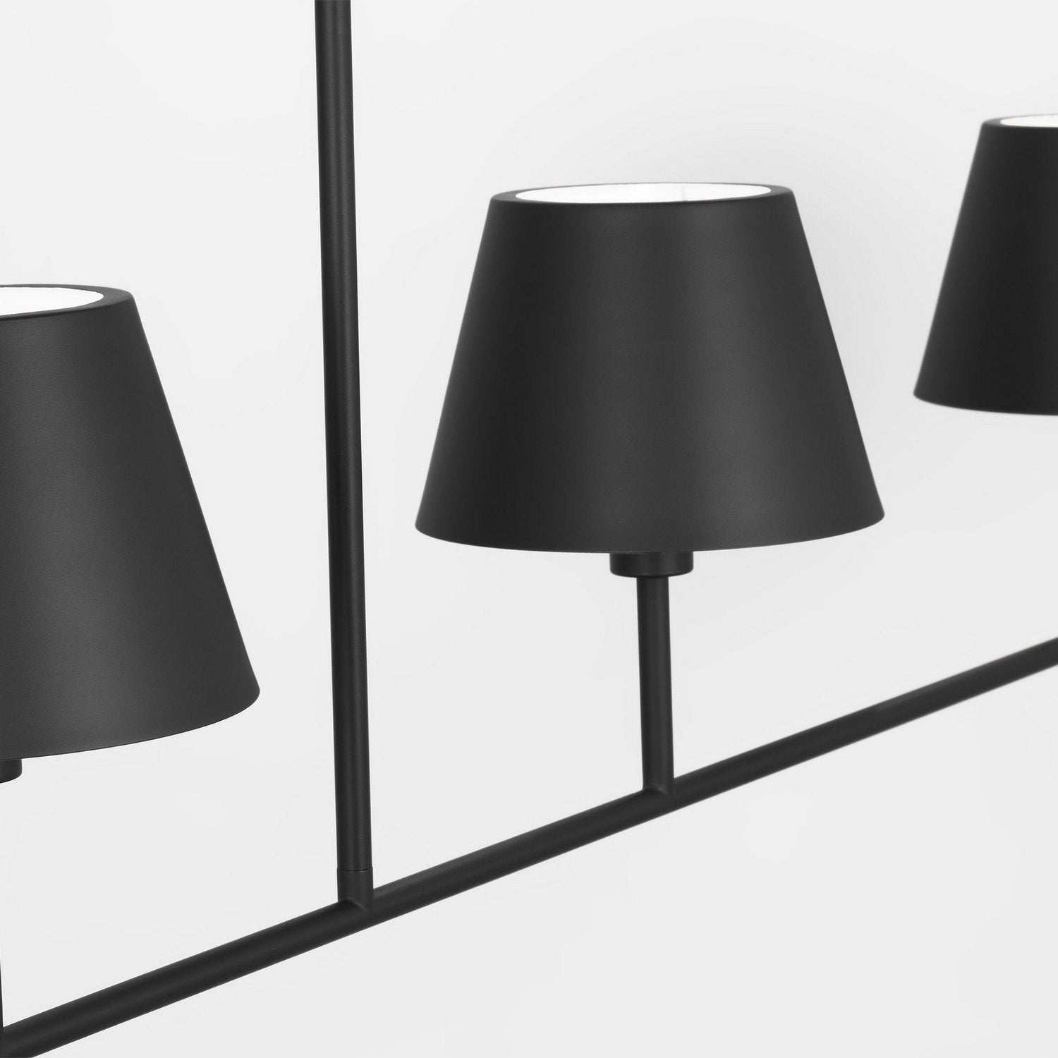 Visual Comfort Studio - DJC1274MBK - Four Light Linear Chandelier - Ender - Midnight Black