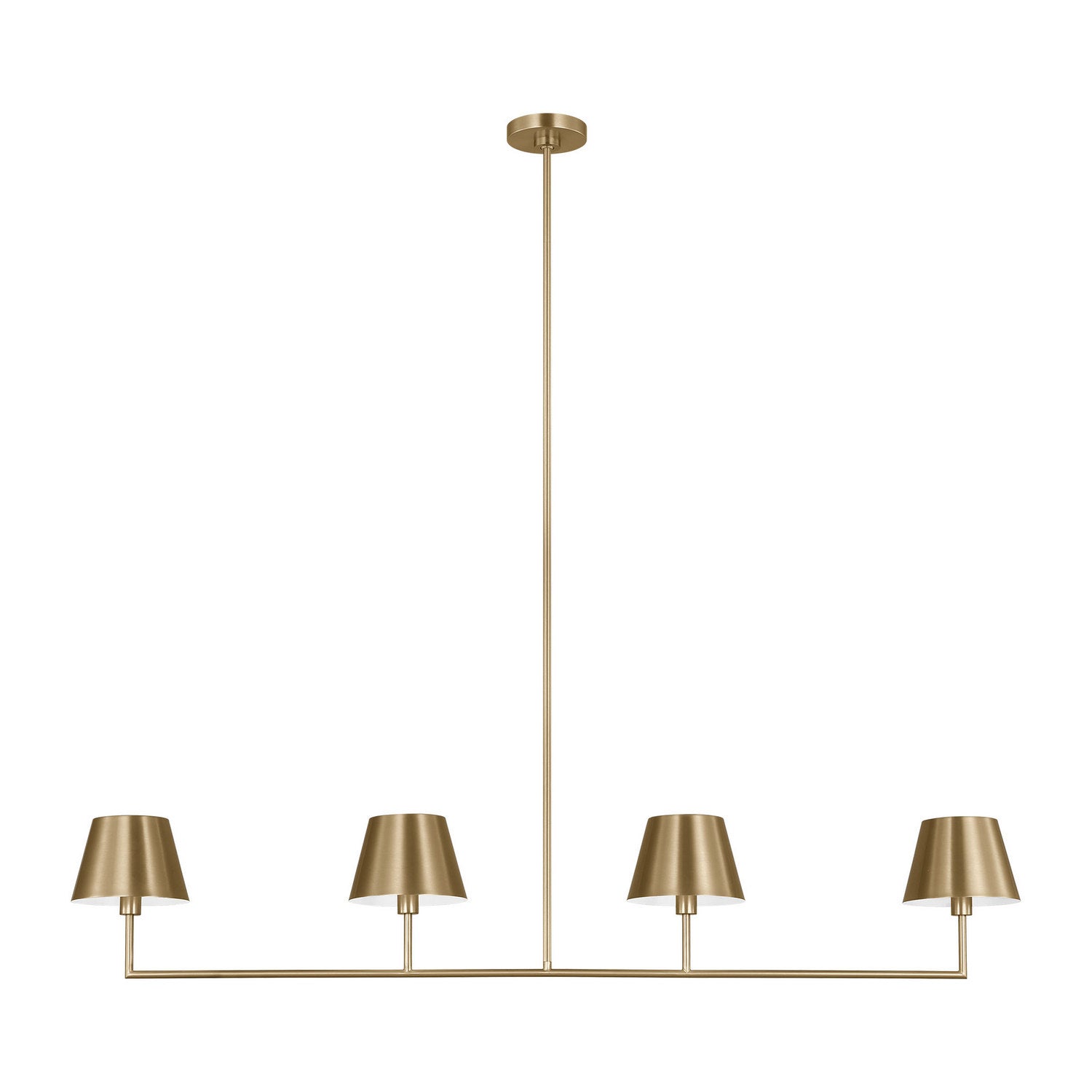Visual Comfort Studio - DJC1274SB - Four Light Linear Chandelier - Ender - Satin Brass