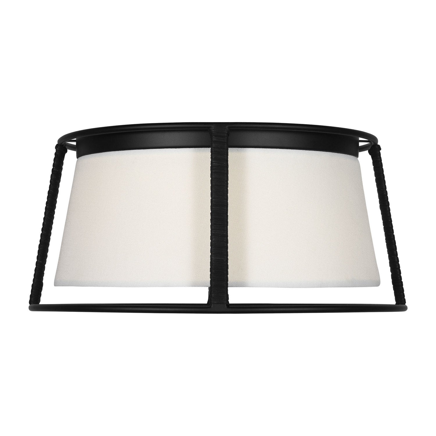 Visual Comfort Studio - DJF1002MBK - Two Light Flush Mount - Cortes - Midnight Black