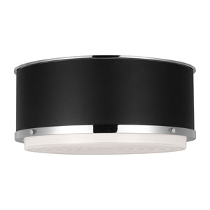 Visual Comfort Studio - LF1062PN - Two Light Flush Mount - Marlowe - Polished Nickel