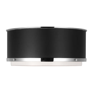 Visual Comfort Studio - LF1062PN - Two Light Flush Mount - Marlowe - Polished Nickel